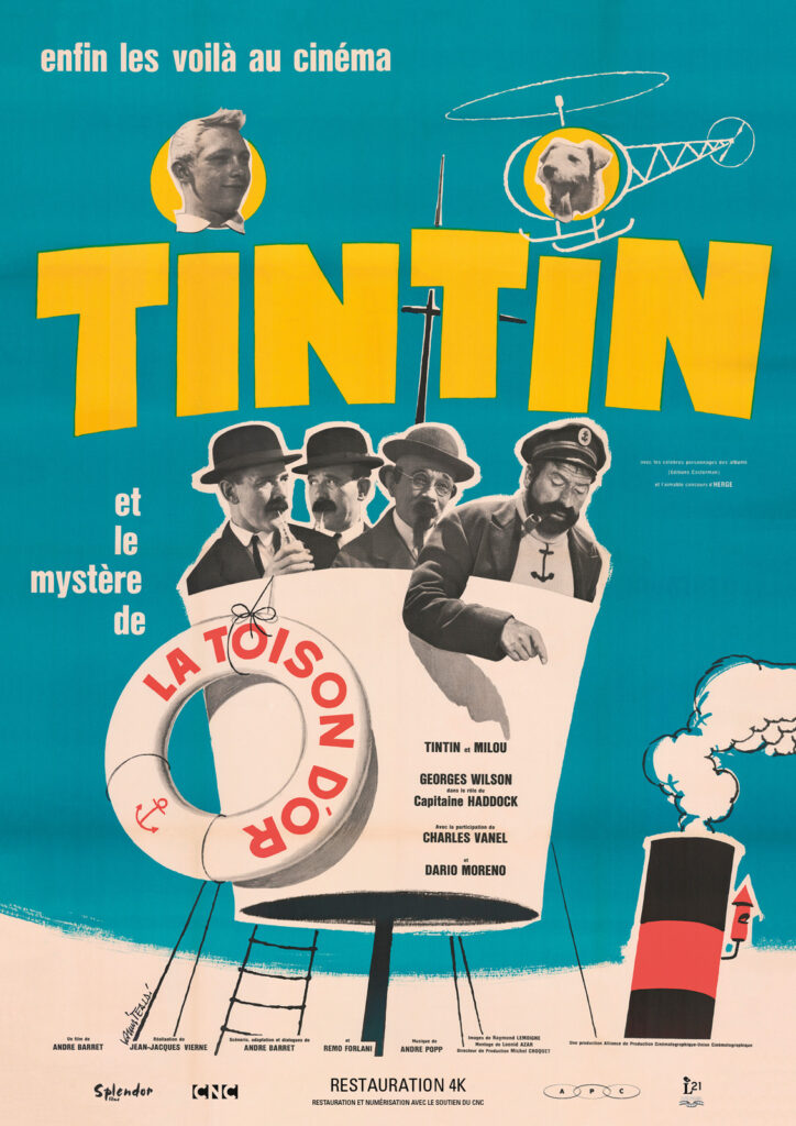 Affiche Tintin et le Mystère de la Toison d'Or